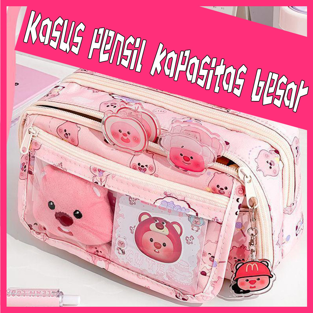 

JAMIN MURAH !!!Tas Pensil Tempat Alat Tulis Kotak Pensil Aesthetic Loopy Kapasitas Besar Untuk Anak(BISA LANGSUNG ORDER)