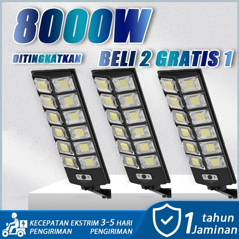 【Beli 2 gratis 1】 Lampu jalan tenaga surya, lampu baterai tenaga surya, lampu luar ruangan LED, lamp