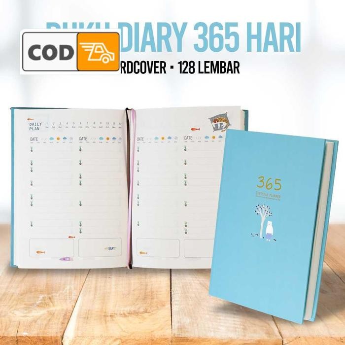 

READY Buku Diary Catatan Harian Jurnal 365 Hari Hardcover Dilengkapi Pembatas Praktis - Biru Langit SIAP KIRIM