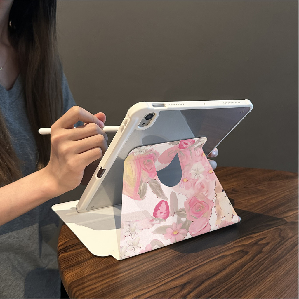 Cocok untuk ipad gen 10 tablet case pelindung lucu ipad air 5 rotasi ipad pro 11 inci 360° 10.9 inci