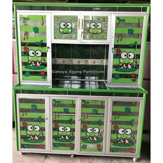 Rak piring 4 pintu keramik karakter kartun THB SUPER