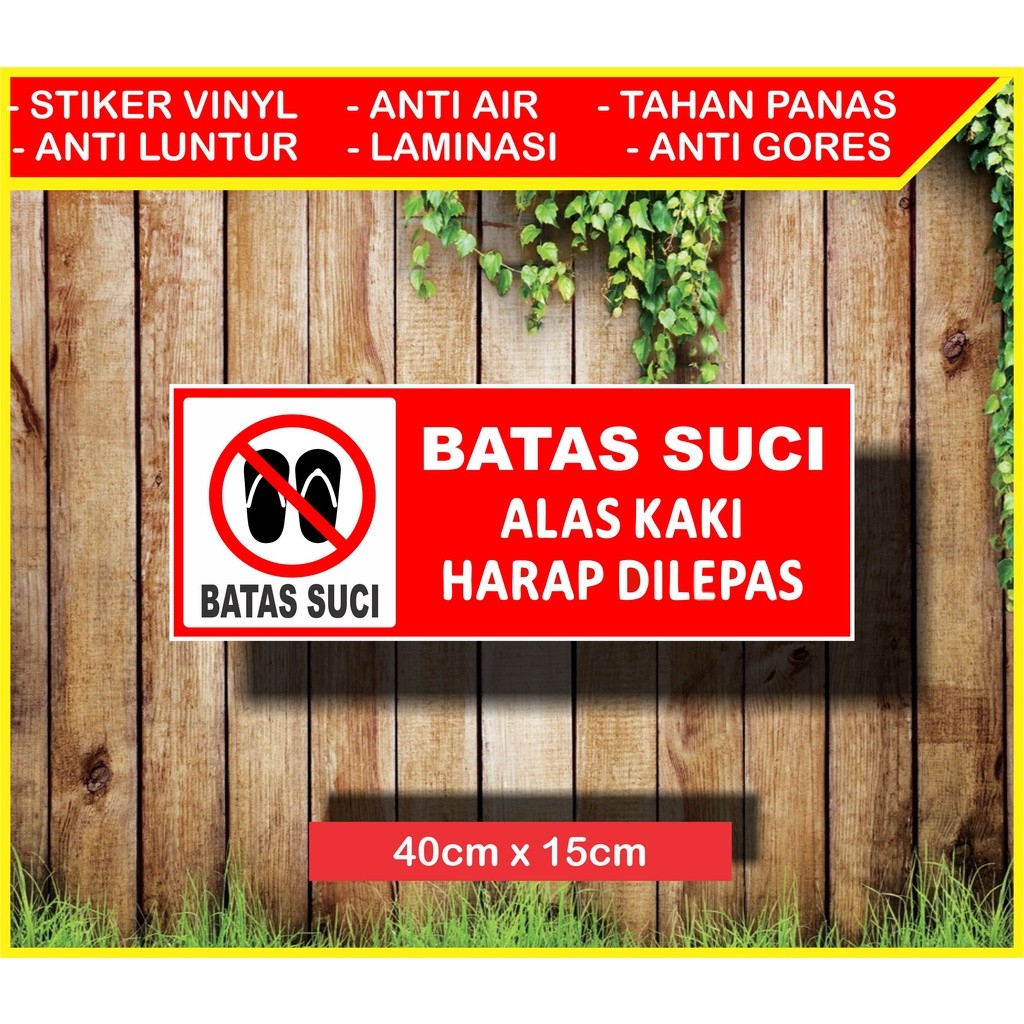 STIKER BATAS SUCI