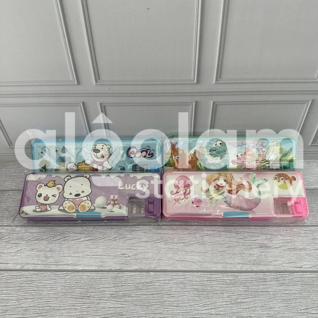 

Kotak Pensil Tempat Pensil Magnet Karakter Animasi Lucu lengkap