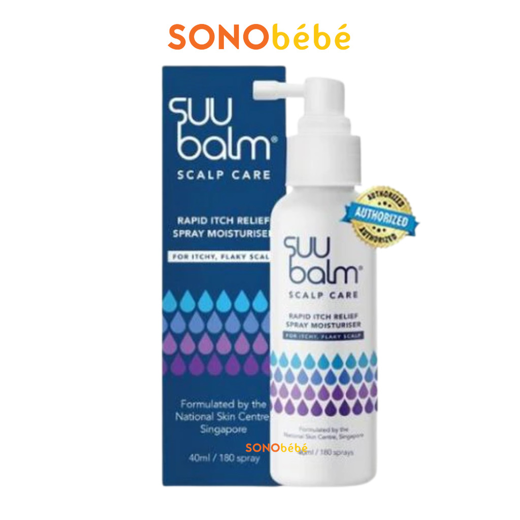 SUU Balm Scalp Care Spray Moisturiser For Itchy Flaky Scalp 40ml