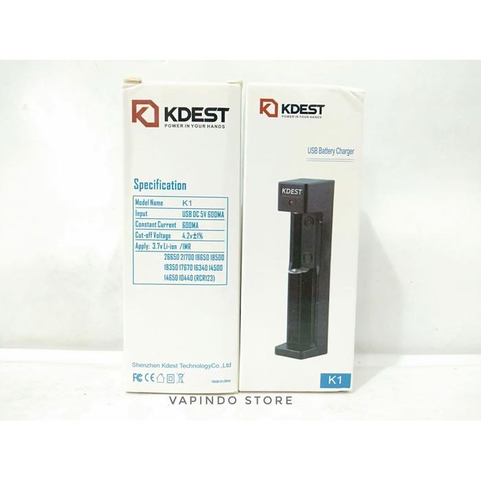 CHARGER KDEST K1 1 SLOT BATTERY CHARGER