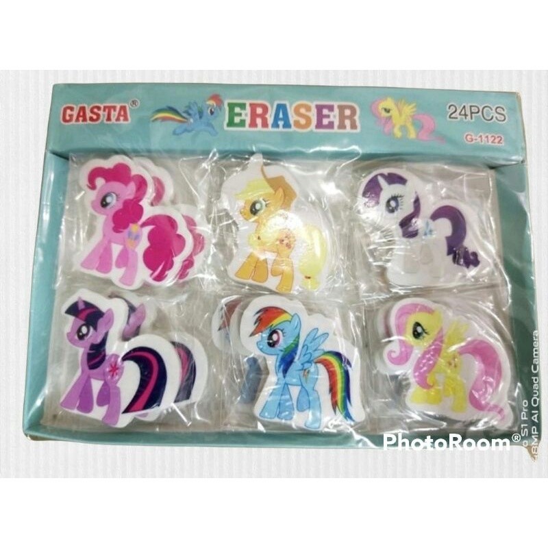 

ERASER FANCY Animal Angka Sayur / PENGHAPUS KARAKTER HIJAB - PONY -UNICORN - DONAT