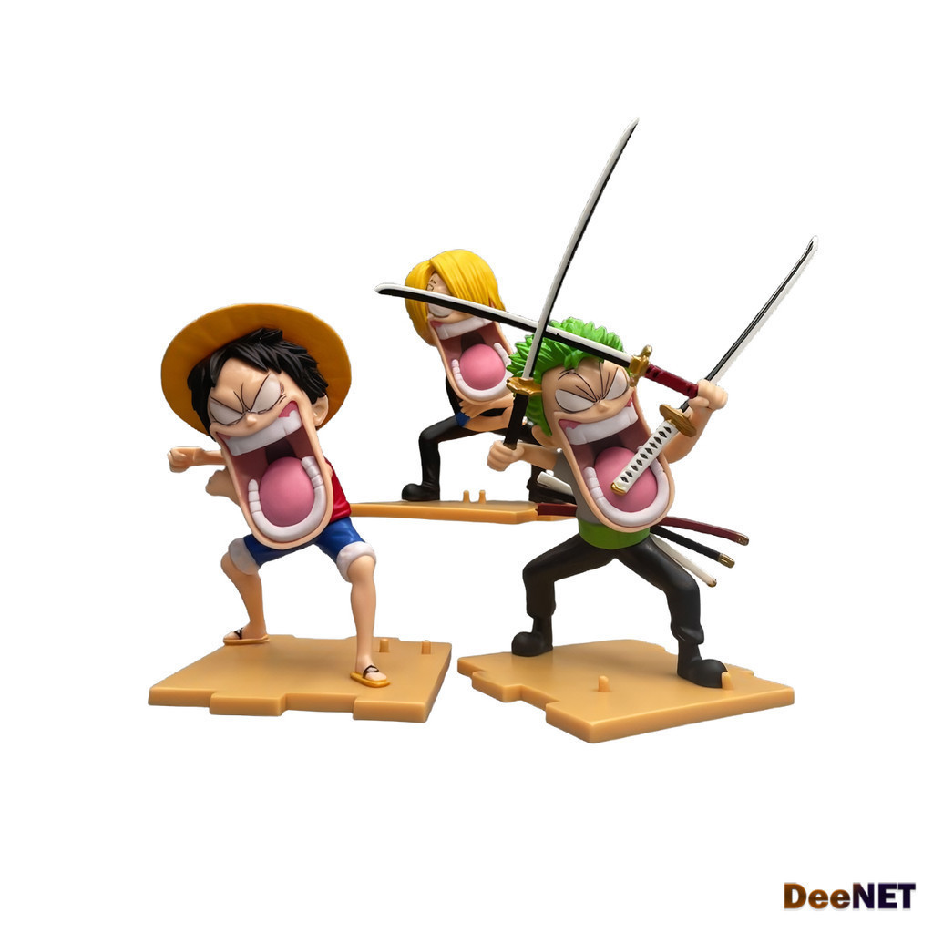 Set Trio Luffy Zoro Sanji One Piece Action Figure PVC D-SCD075