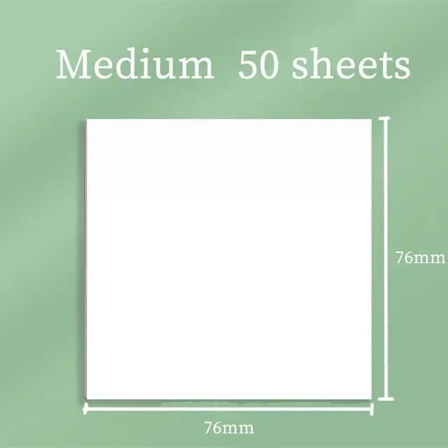

S/M/L 50Sheet Transparent Sticky Notes Weekly Plan Messages To Do List Notepads Clear Memo Pads For Home Office Stationary