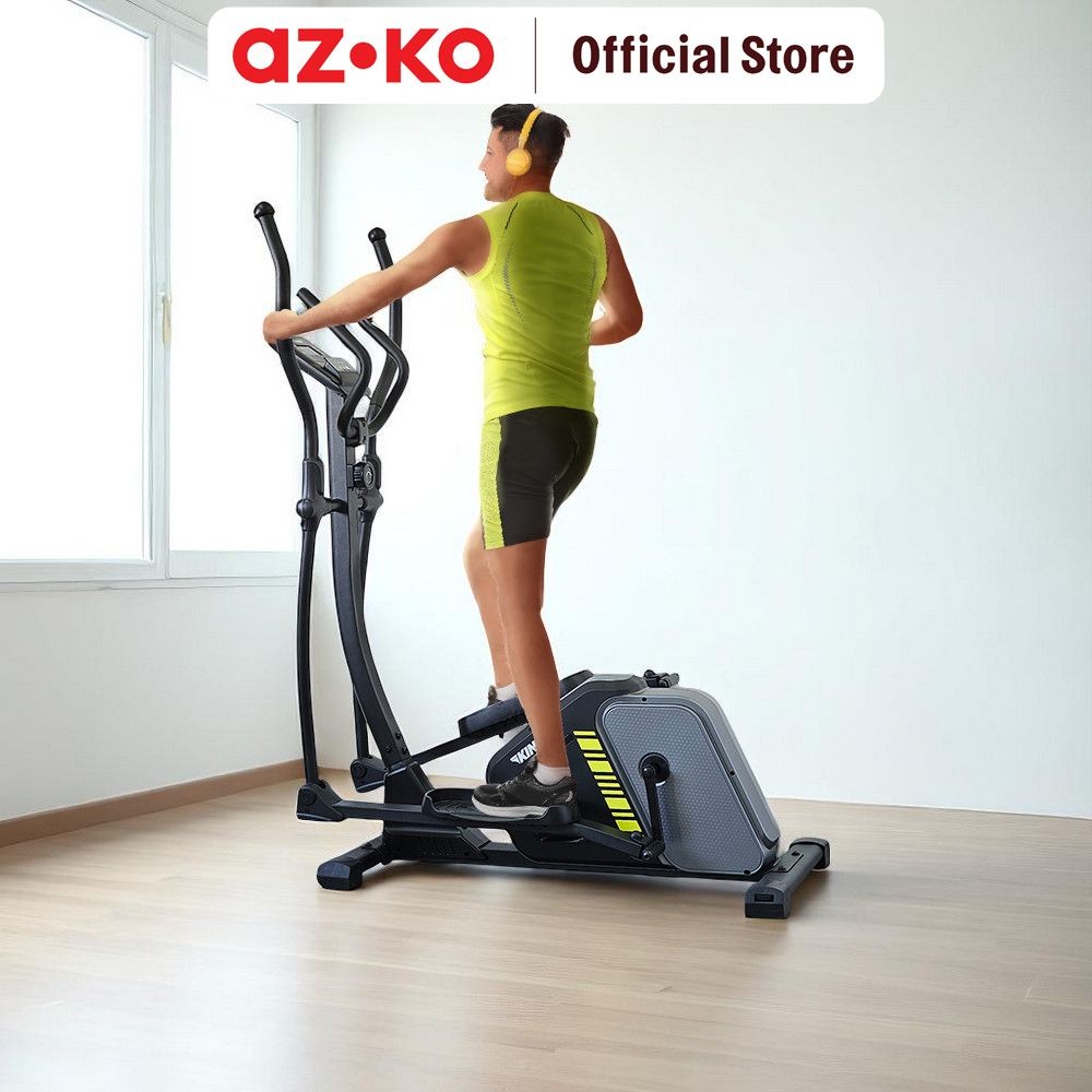 AZKO Kinetic Smart Elliptical 617Ezh - Silver/Hitam Peralatan Fitnes Alat Gym Peralatan Olahraga Ind