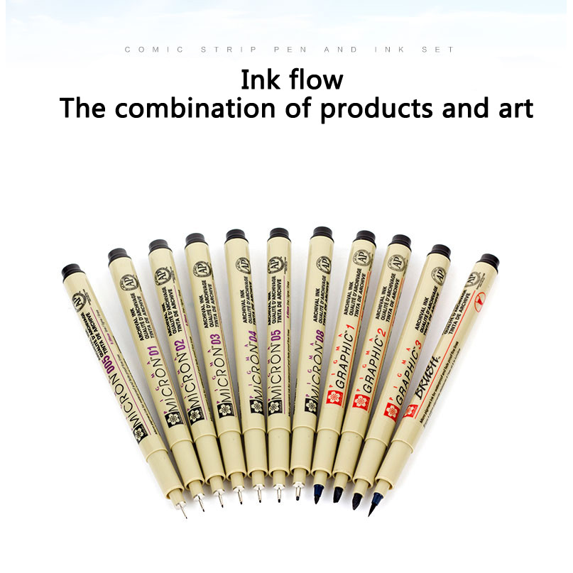 

1pcs Sakura Pigma Micron Fine Pen Waterproof Smooth Black Ink Fineliner Drawing Pens Art Sketch Marker Liner Rotulador Tekenen