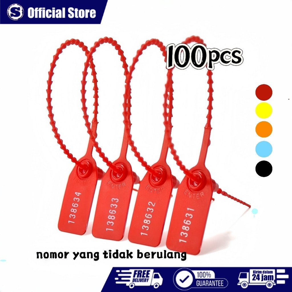 

100PCS Segel Apar/Tali Seal Apar/Segel Apar Plastik/Security Seal