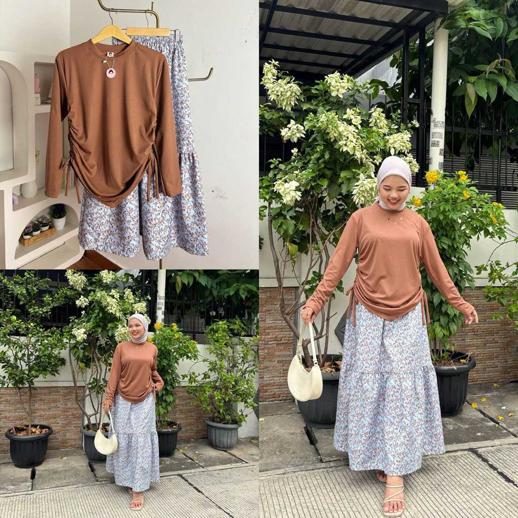 GTW - RFS PAKAIAN WANITA ONE SET LUCIA / MISTWENTY SET ROK / SET ROK WANITA MUSLIMAH / SETELAN WANIT