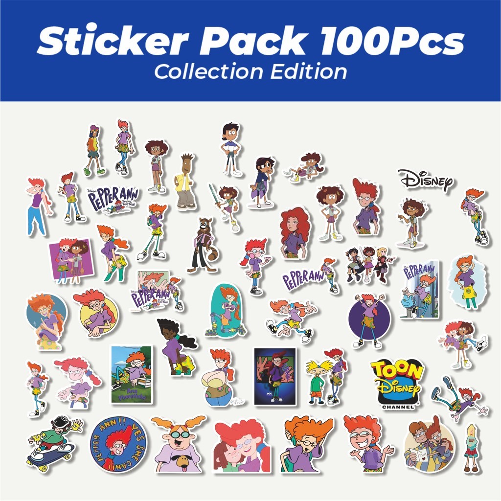 

Hot Sticker Animasi Pepper Ann Lucu Anti Air Stikers Berperekat Waterproof Sticker Decal Buat Motor Helm Buku Journal Koper Casing HP Laptop Botol Minum
