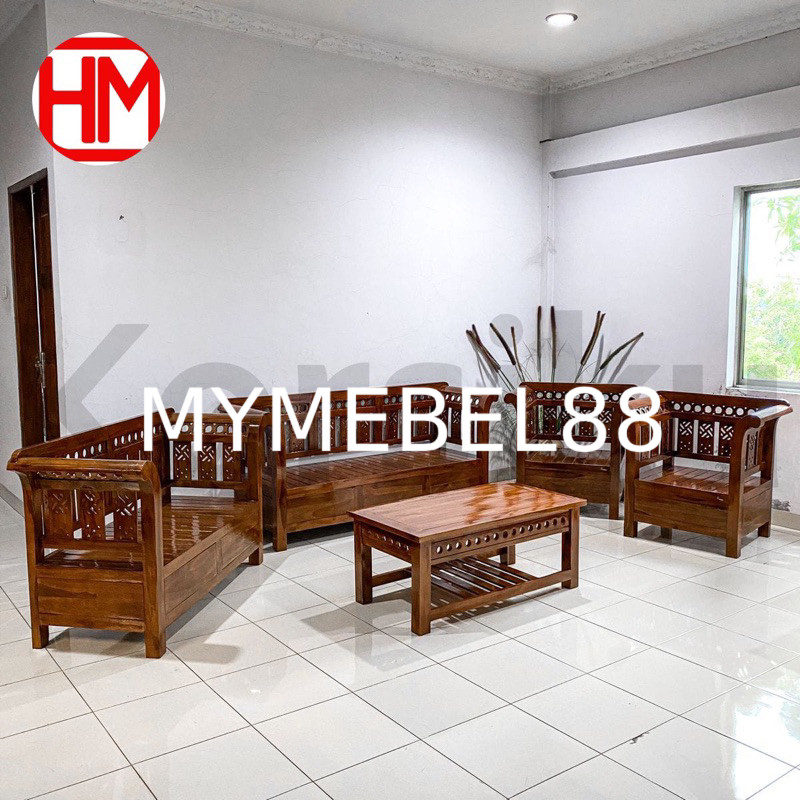 [MYMEBEL88] PROMO TERMURAH KURSI TAMU JATI JEPARA SEAT 3211 by KORSIKU