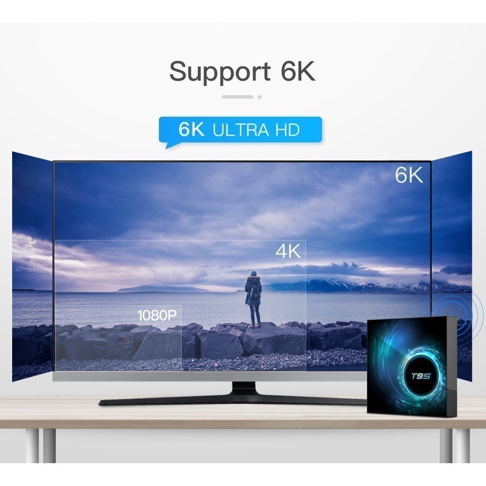 T95 H616 - Android 9 Smart Android TV Box 6K - RAM 4GB ROM 64GB
