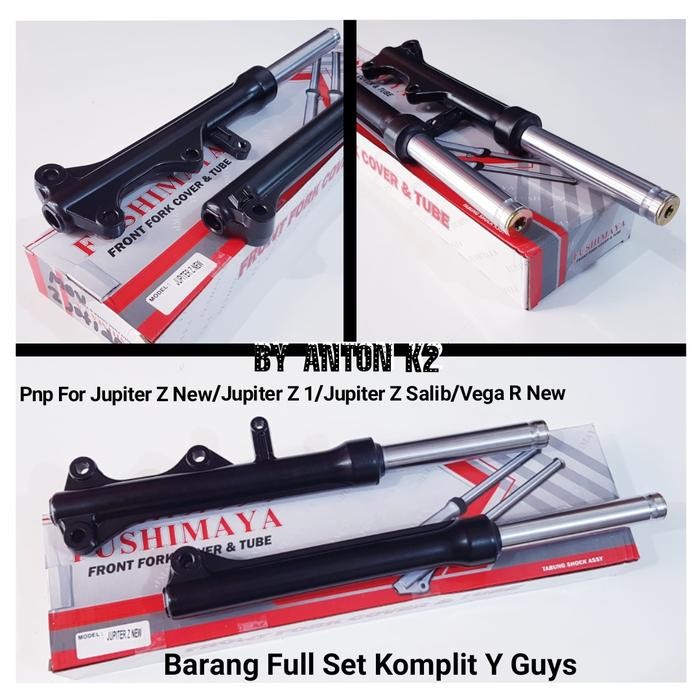 SHOCK BREAKER DEPAN STANDAR ORI MOTOR JUPITER Z NEW/JUPITER Z 1/SALIB - Hitam, Jupiter z 1/New