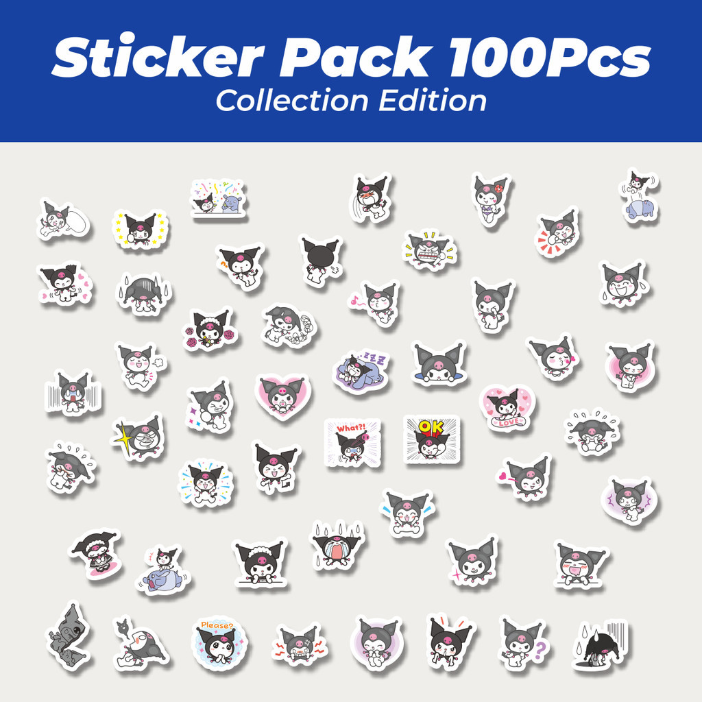 

Hot Stiker Kartun Kuromi Versi 1 Lucu Anti Air Stikers Berperekat Waterproof Sticker Decal Buat Motor Helm Buku Journal Koper Casing HP Laptop Botol Minum
