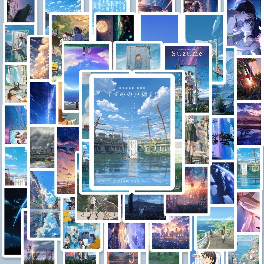 

100PCS Lucu Stiker Poster SZME Stiker Aesthetic Stiker Anti Air Stikers Berperekat Waterproof sticker decal buat Motor Helm Buku Journal Koper Casing HP Laptop Botol Minum Hadiah anak