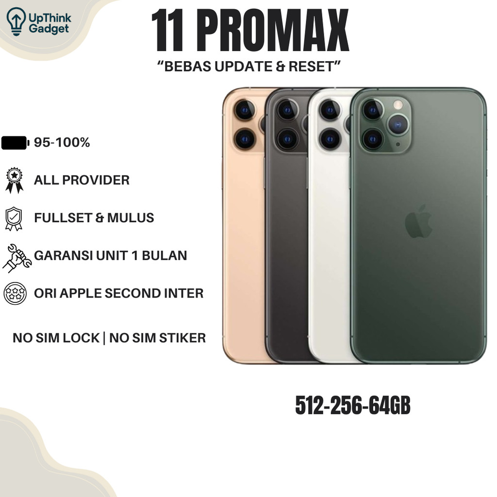 iphone normal 11 promax second minus 512gb 256gb 64gb original 100% fullset mulus like new ip 11pm