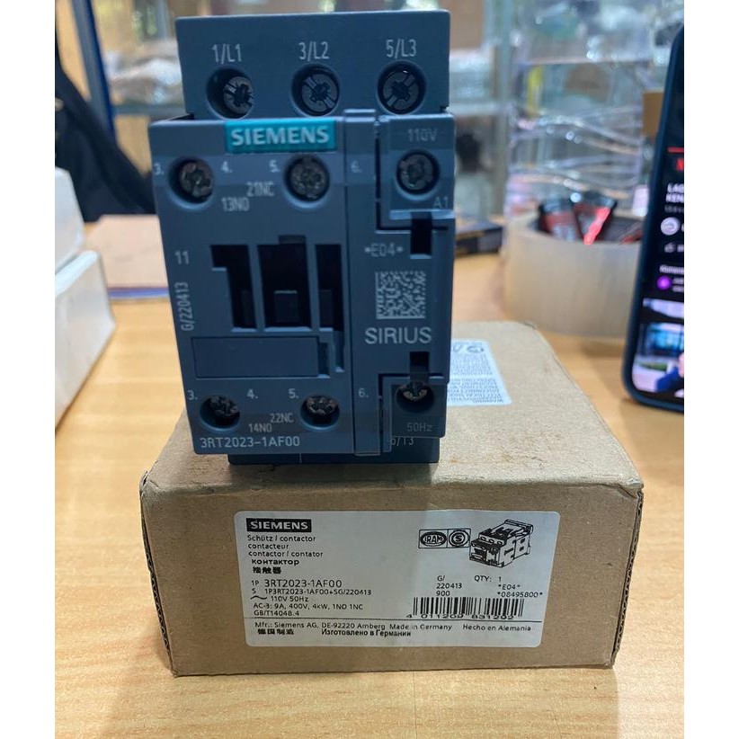 KONTAKTOR SIEMENS 3RT2023-1AF00 110V