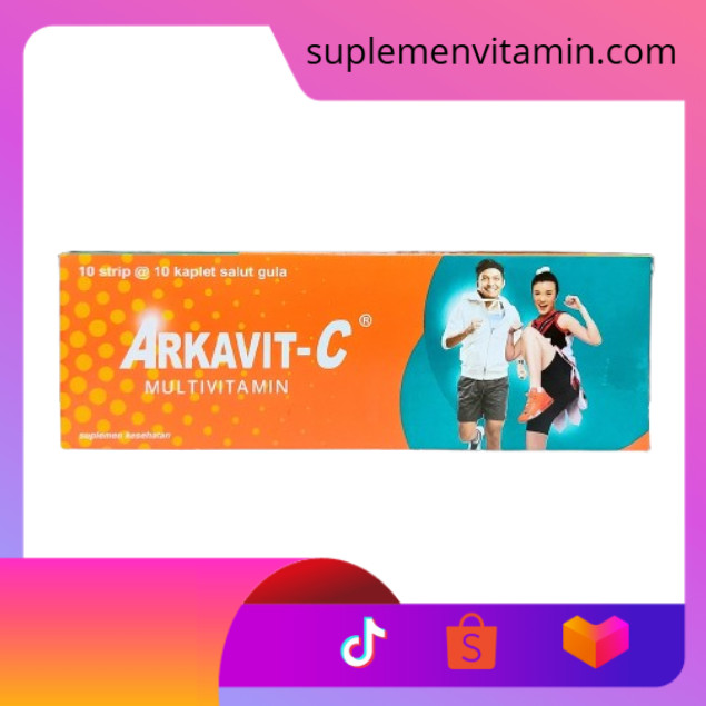 Arkavit C / Arkavit-C Suplemen Vitamin Original - Box isi 100 Kaplet