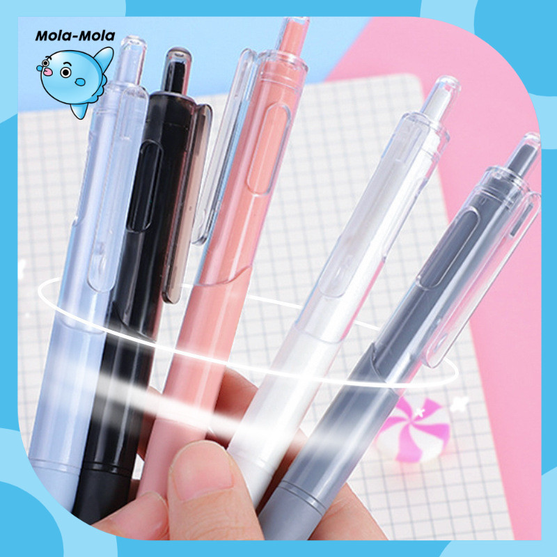 

PN03 Pulpen Gel Retractable 4 Warna 0.5mm Ink Water Base 1 PCS Panjang 145mm Y1832