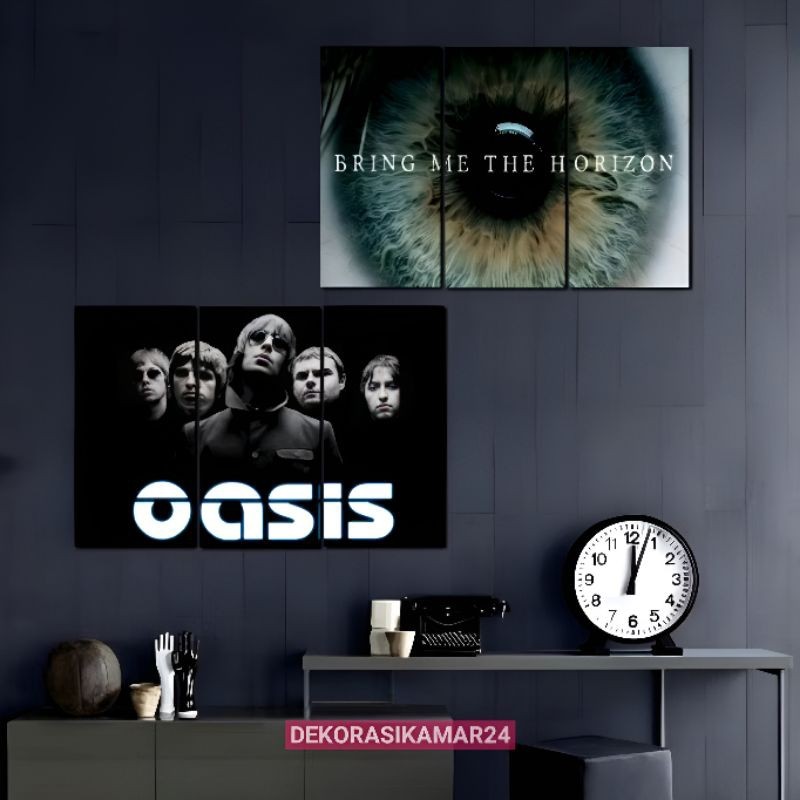 Hiasan dindinv kamar Poster kayu band Bmth 1 set - Pajangan
