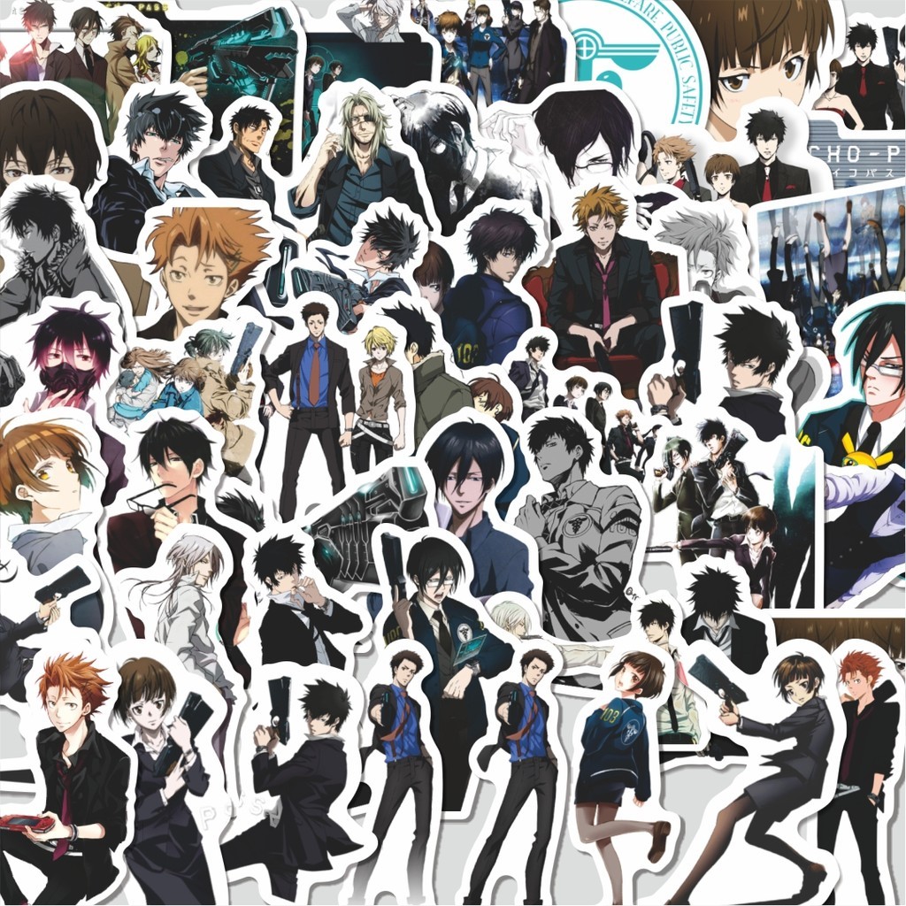 

Stiker Cutting Pack Stiker Anime Psycho Pass (Saiko Pasu) Sticker Isi 100Pcs Series Aesthetic Lucu Keren Untuk Koper Bahan Vynil