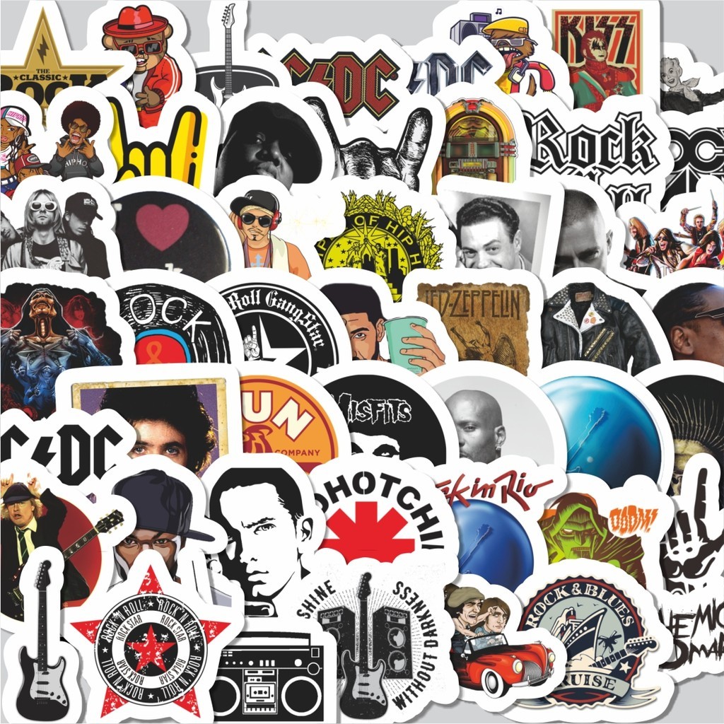 

Stiker Cutting Pack Sticker Rock Band Hip Hop Isi 100Pcs Series Aesthetic Lucu Keren Untuk Koper Bahan Vynil