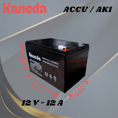 KANEDA AKI KERING ACCU BATTERY 12V 8AH 12AH  / TOKUDA BATERAI AKI KERING 12 VOLT 8 AH 12 AH