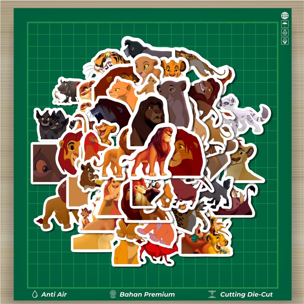 

HOT 50 PCS STIKER Sticker Kartun The Lion King's Sticker Stiker Fashion Cars Decal Dingin Kartu Album Custom Vinyl Anti Air- Sticker Aesthetic Buku Journal Koper Casing HP Tablet Laptop Helm Motor Botol Minum