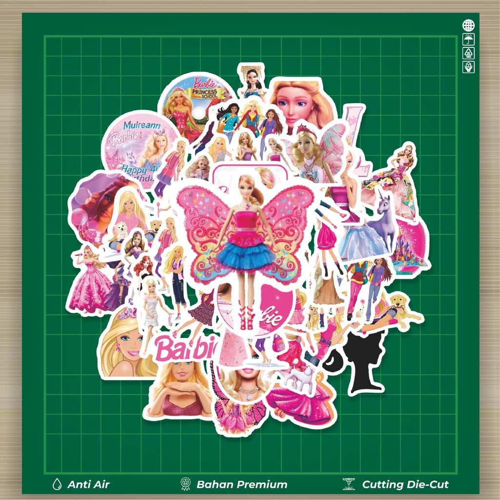 

HOT 50 PCS STIKER Sticker Kartun Barbie Sticker Stiker Fashion Cars Decal Dingin Kartu Album Custom Vinyl Anti Air- Sticker Aesthetic Buku Journal Koper Casing HP Tablet Laptop Helm Motor Botol Minum