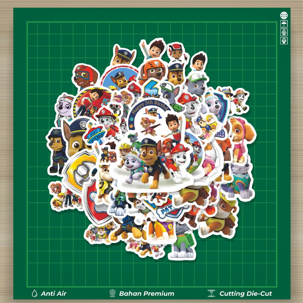 

HOT 50 PCS STIKER Sticker Kartun Paw Patrol Sticker Stiker Fashion Cars Decal Dingin Kartu Album Custom Vinyl Anti Air- Sticker Aesthetic Buku Journal Koper Casing HP Tablet Laptop Helm Motor Botol Minum