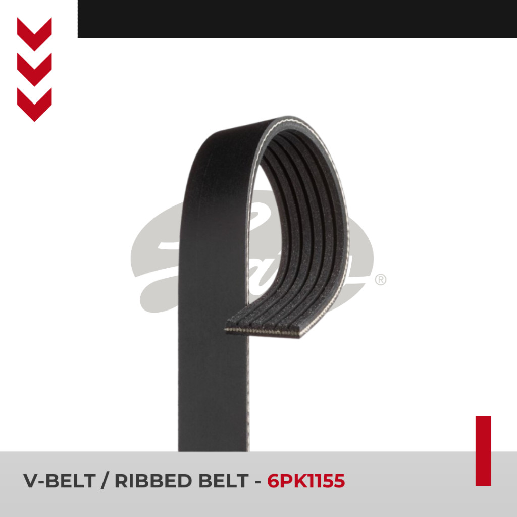 New Gates V Belt Ayla 1.0 tahun 2012 - 2017 V-Belt 6PK1155 Alternator / Van Belt Mobil Daihatsu prem