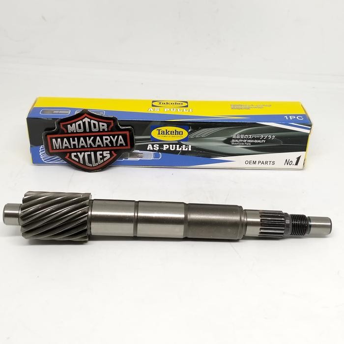 GIGI RASIO MIO M3 AS PULLY MIO 125 GIGI GARDAN MIO Z AS RODA BELAKANG FINO 125 MERK TAKEHO - AS PULL