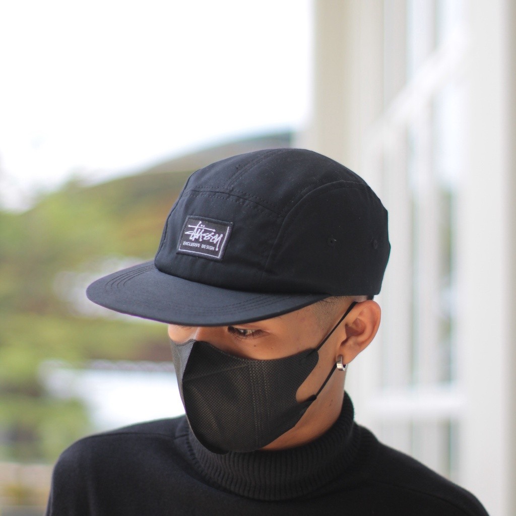 Topi Pria 5 Panel Cap STUSSY Pria Wanita Distro Original
