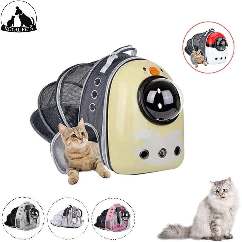 ROYAL PET PARADISE Tas Travel Kucing Tas Travel Kucing Astronot Tas Gendong Kucing Tas Transparan Ku