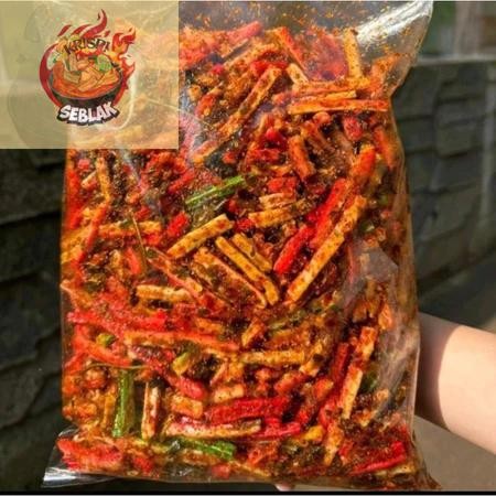 

Seblak krispi Seblak kerupuk jaat / beton pedas daun jeruk kemasan 250 gram