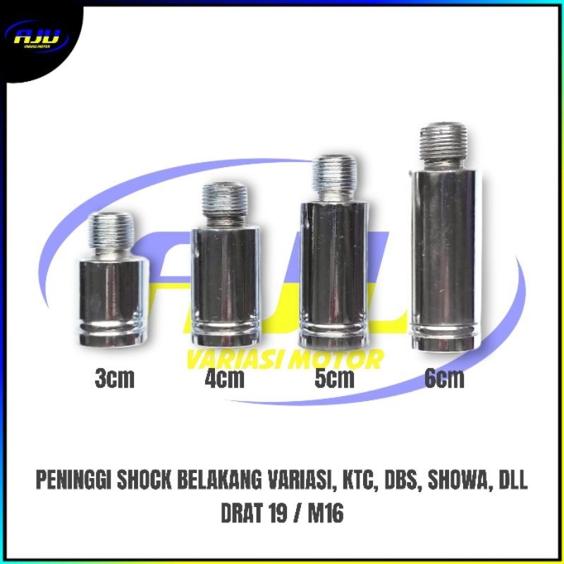 Peninggi Shock Belakang Sambungan Shockbreaker belakang untuk shockbreaker tabung anting variasi, DR