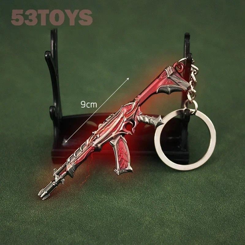 Valorant Keychain Weapon Reaver VFX Vandal Karambit Knife Metal Game Reaver Skin Collection Samurai 