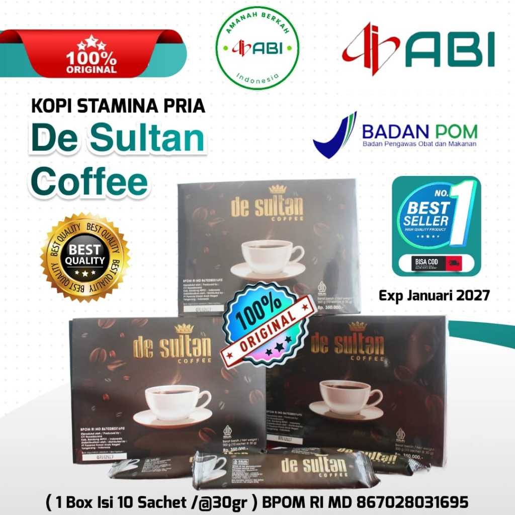 

DE SULTAN COFFEE 1 BOX ISI 10 SACHET ORIGINAL