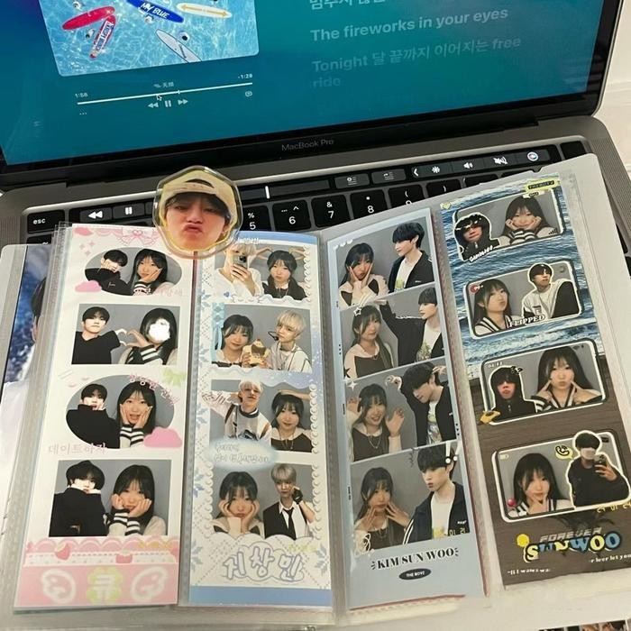 

Album Photostrip Collect Book 2P Black Kolbuk Photo strip isi 40 Slot Photo Collbook Kpop Foto - Albumno button-40P