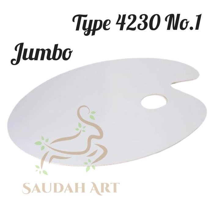 

Palet/Palette Oval Kayu Melamine Jumbo/Besar/Tanggung/Kecil - Jumbo 4230 No.1