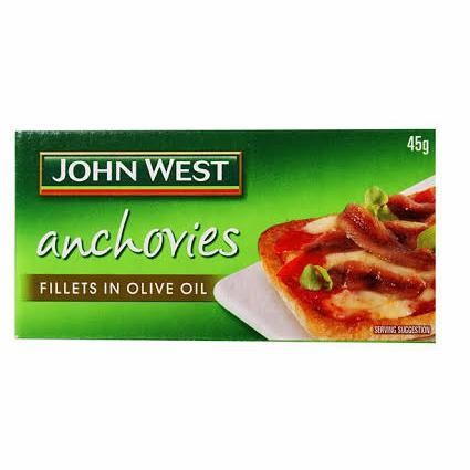 

[PROMO EXP TERBARU] ANCHOVIES Fillets in Olive Oil JOHN WEST 45GR / Ikan Teri dalam minyak Bergaransi Terlaris