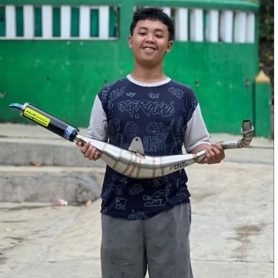 Knalpot Kolong samping Bm Power Fizr Original Winspeed