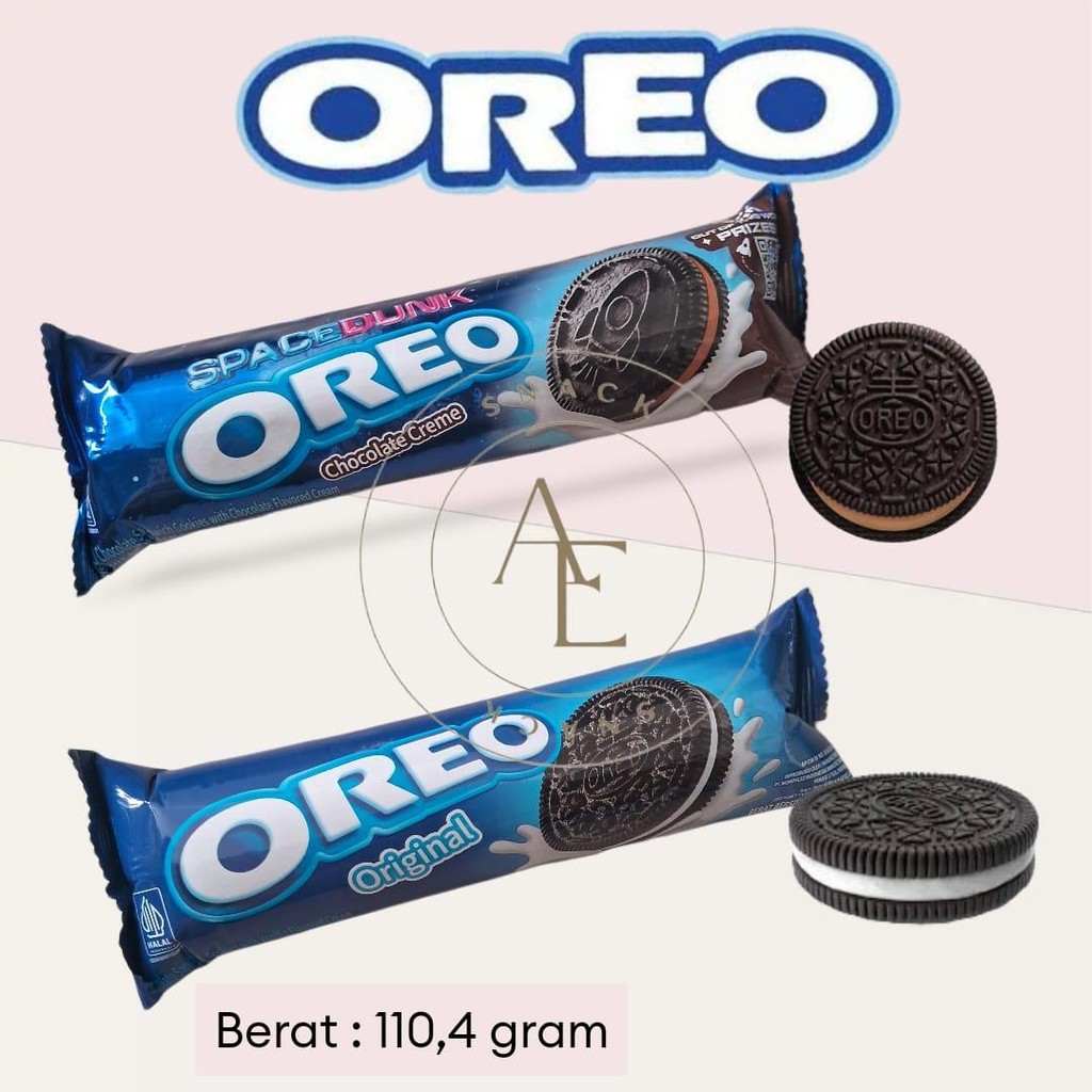 

OREO Biscuit Sandwich Coklat dengan Cream Vanilla berat 110,4 gram