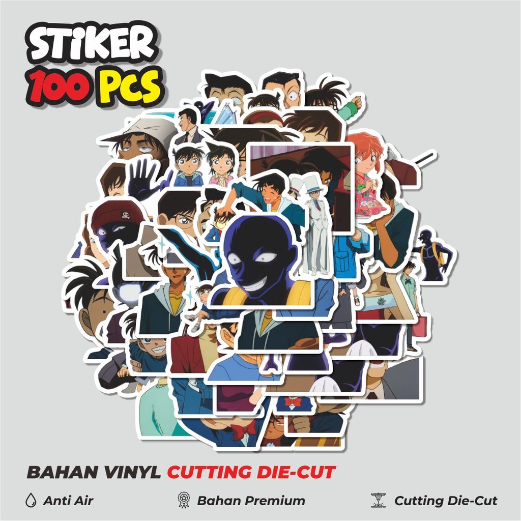 

Terbaru! 50 pcs Stiker Anime Detective Conan Dekorasi Lucu Kreatif untuk Notebook, Skateboard, HP