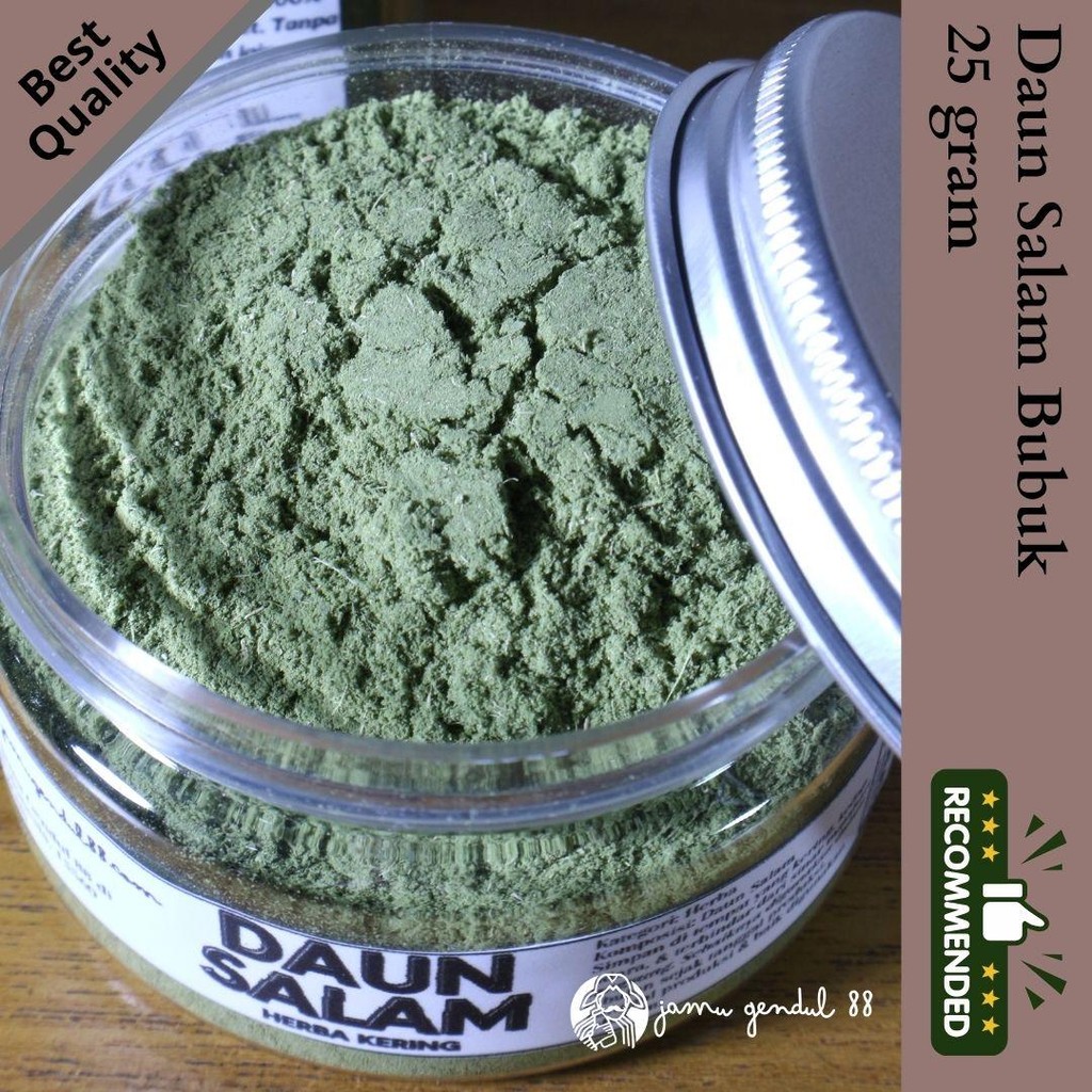 

Daun Salam Bubuk - Rempah Bumbu Bubuk by Jamu Gendul 88