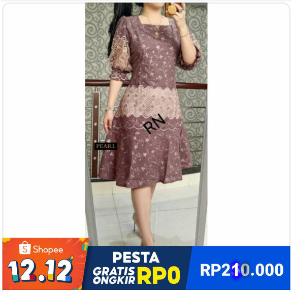 JUNO Dress  katun bangkok/DRES KATUN BORDIR  premium terbaru/ BAJU KATUN WANITA fashion