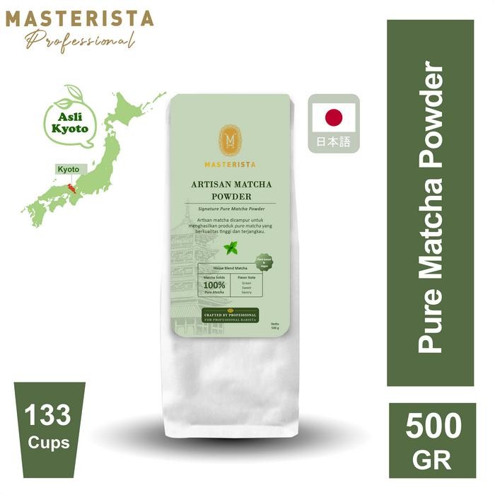 

100% Pure Green Tea / Artisan Pure Matcha Powder Masterista 500gr